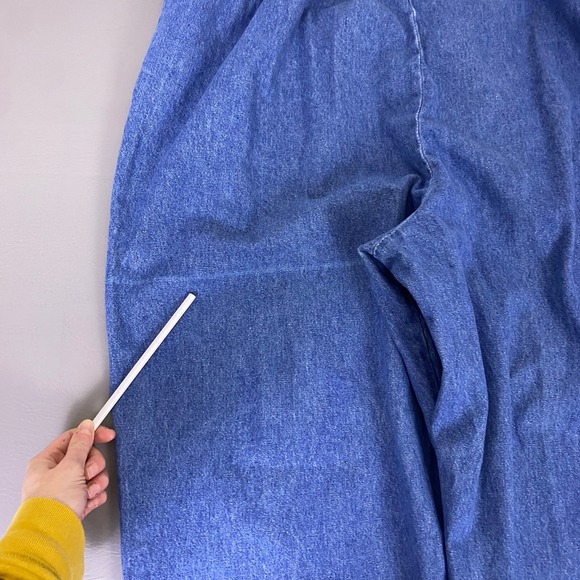 Chic Pull On Jeans Women's Plus Size 26W Elastic Waist  Blue Denim New w/ Flaw - Picture 11 of 13